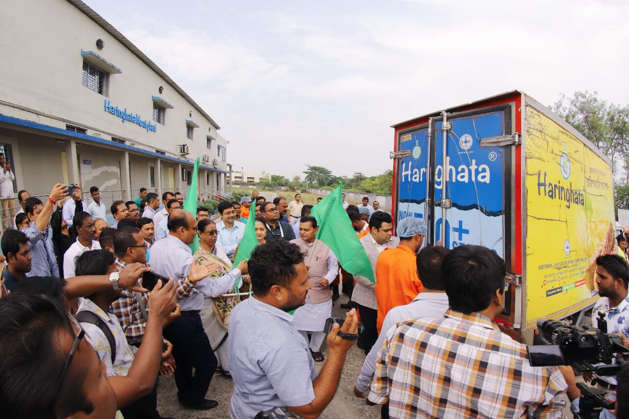 Flag Off of First Export Consignment from Haringhata Meat Processing Plant